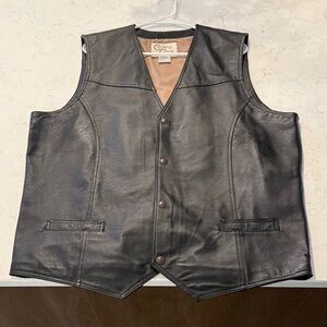 River Creek Black Leather Vest